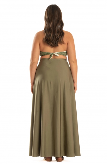 Long Pareo Skirt Solid Color Pin-Up Stars - 38 Long Pareo Skirt Solid Color Pin-Up Stars - 38