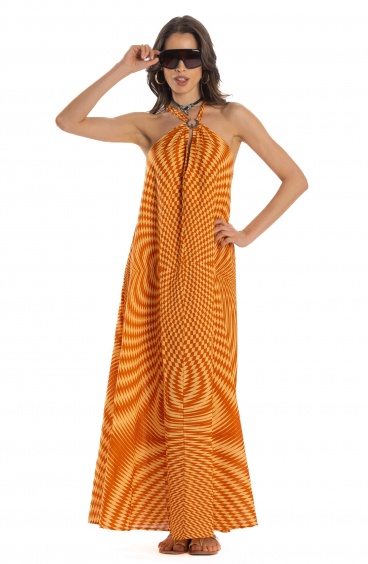 Optisches langes Kleid Pin-Up Stars - 10