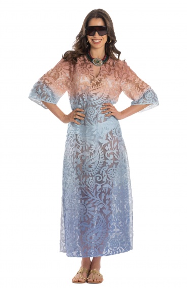 Robe caftan à fleurs du désert Pin-Up Stars - 8