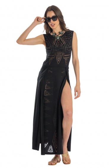 Abito Lungo Tribale Pin-Up Stars - 5