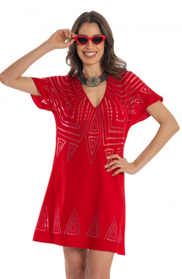 Vestido corto tribal Pin-Up Stars - 5