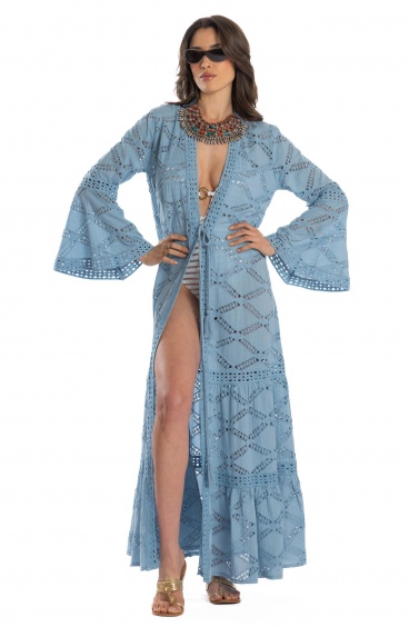 LACE T SOLID ROBE DRESS Pin-Up Stars - 8