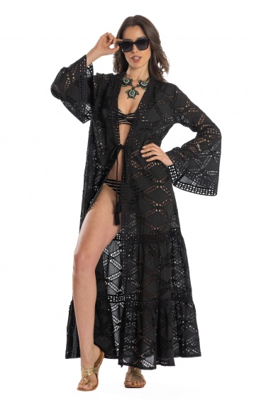LACE T SOLID ROBE DRESS Pin-Up Stars - 14