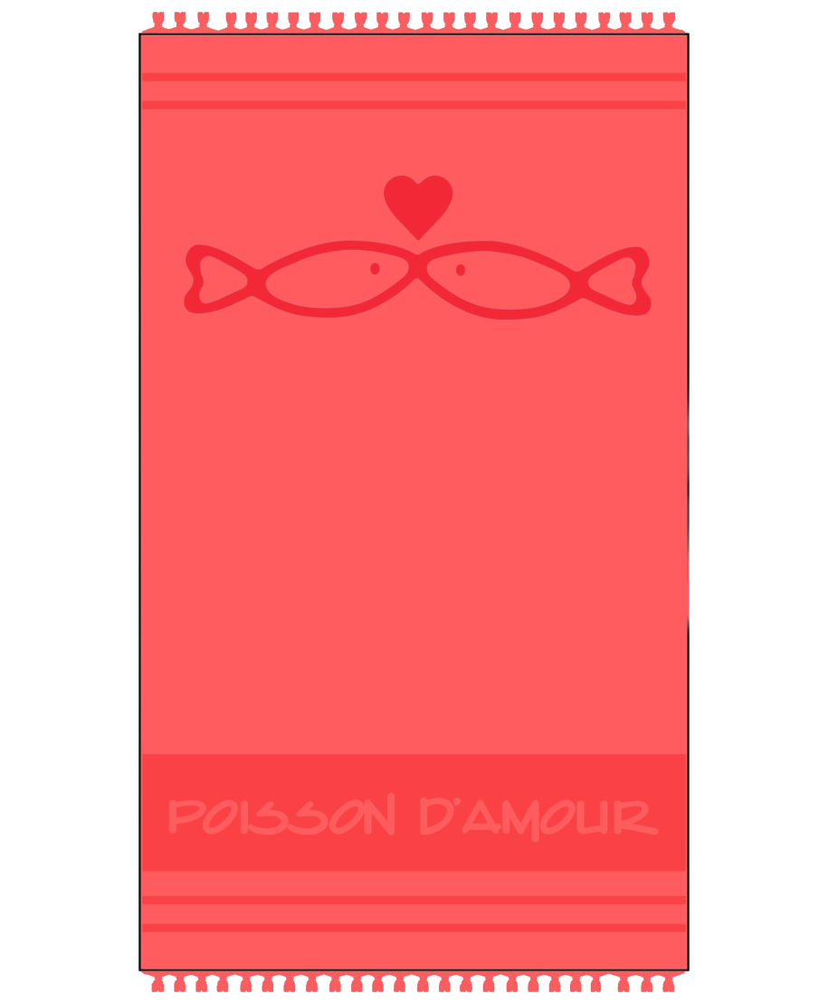 Poisson d'Amour Beach Towel