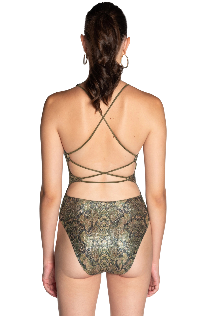 One-piece Bikini Snake's Print