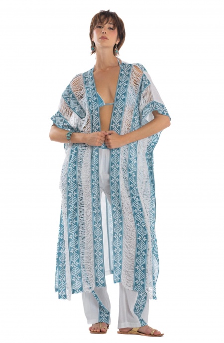 Lotus Flower Caftan Dress Poisson D'Amour - 14