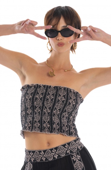 Lotus Flower Crop Top Poisson D'Amour - 6