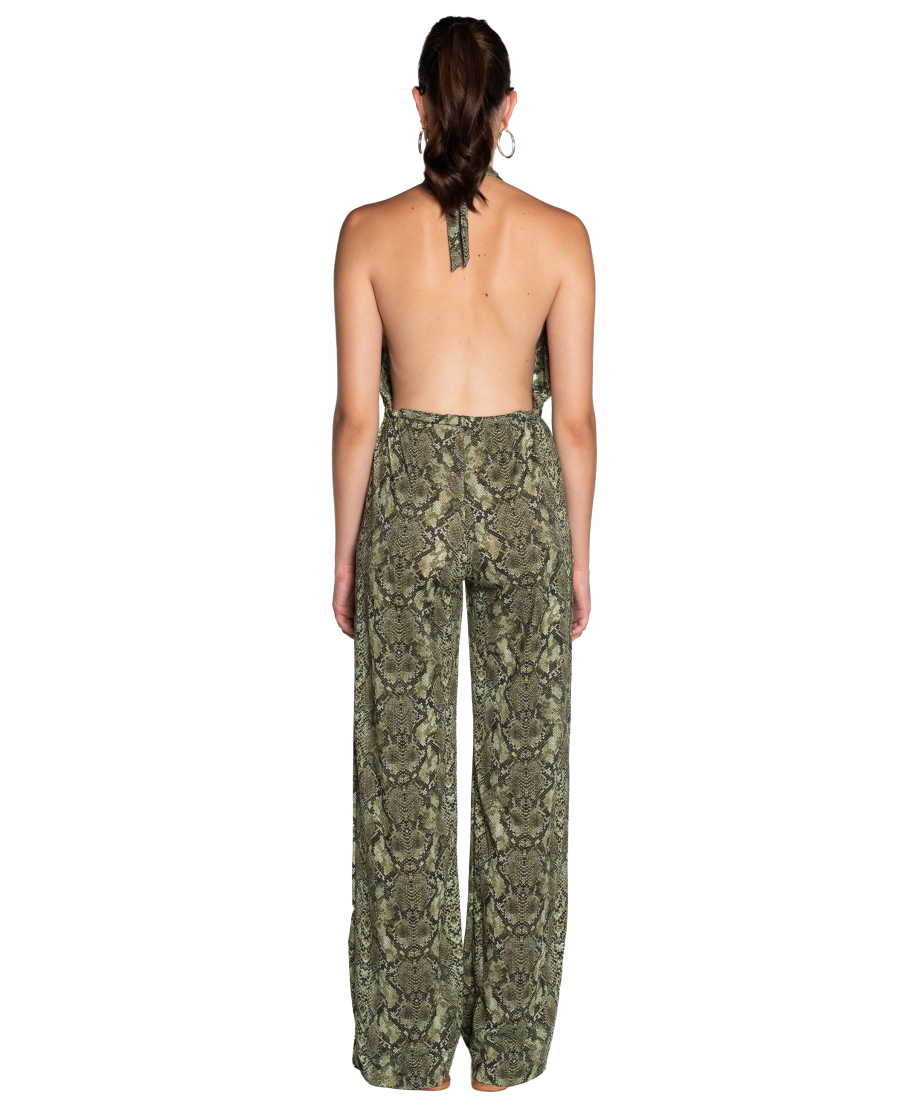 Tuta Intera Scollo Schiena Anaconda