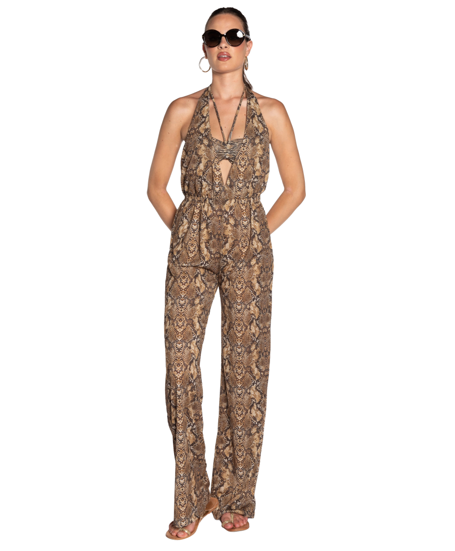 Jumpsuit Safari print