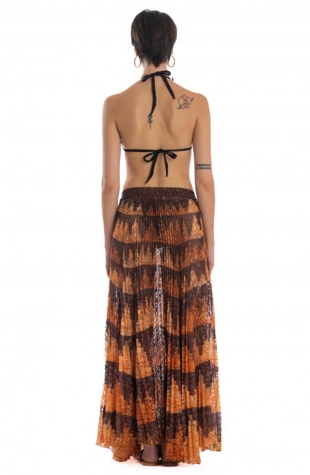 Falda larga africana plisada Pin-Up Stars - 10