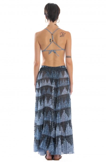 African Braid Pleated Long Skirt Pin-Up Stars - 13