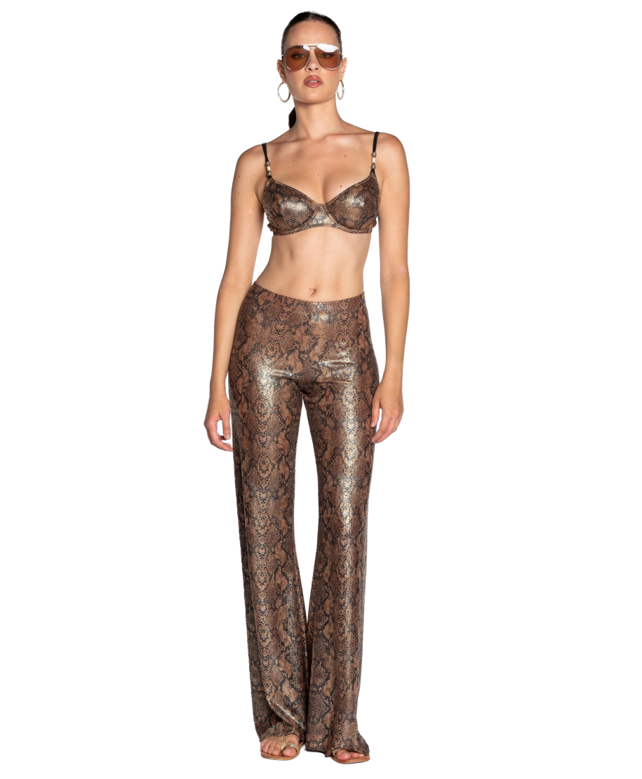 Trousers snake's print