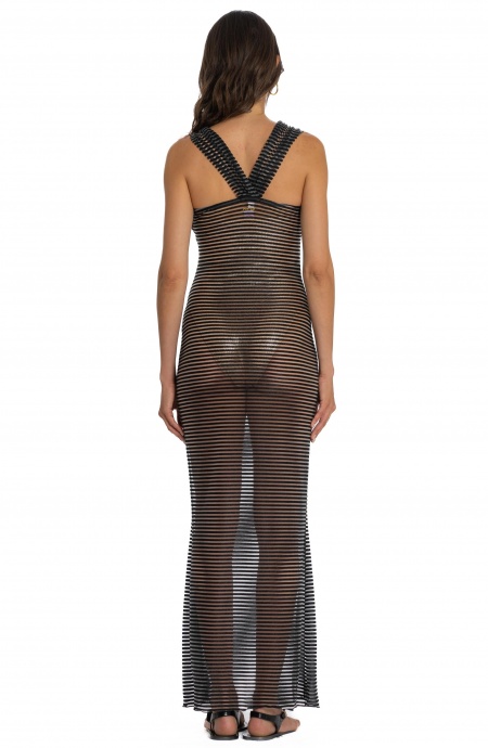 Abito Lungo Riga Gold Pin-Up Stars - 4