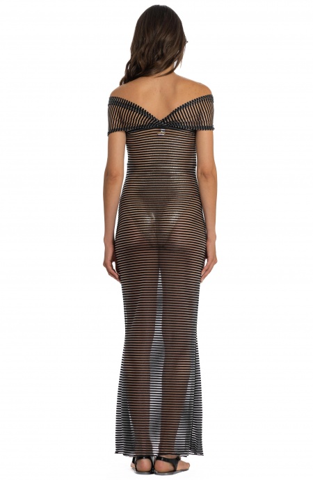 Abito Lungo Riga Gold Pin-Up Stars - 5