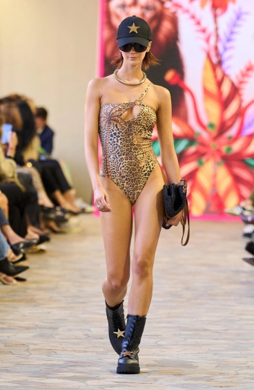 Costume da Bagno Intero Monospalla Lurex Selvaggia Pin-Up Stars - 1