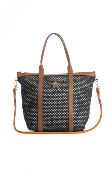Borsa Shopper con Tracolla Pin-Up Stars - 1