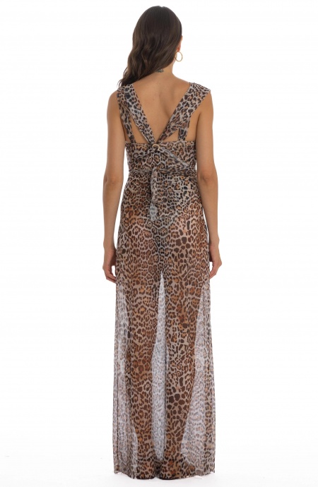 WILD ANIMAL LONG TULLE PETTICOAT DRESS Pin-Up Stars - 3