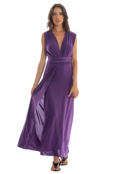 EMPIRE JERSEY LONG DRESS PLAIN T Pin-Up Stars - 2