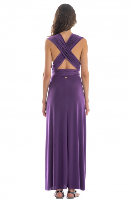 EMPIRE JERSEY LONG DRESS PLAIN T Pin-Up Stars - 5