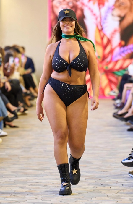 Top Bikini Balconcino Ferretto Pioggia di Strass Curvy Pin-Up Stars - 1