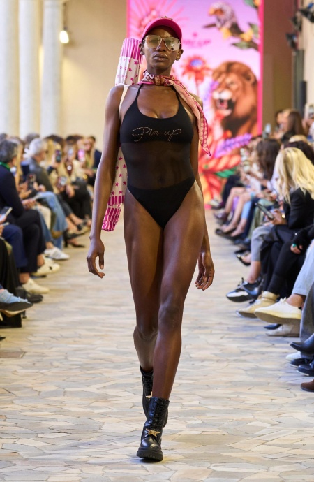 Costume da Bagno Intero Strass Tulle Pin-Up Stars - 8 Costume da Bagno Intero Strass Tulle Pin-Up Stars - 8