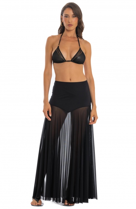 Gonna Lunga Tinta Unita Tulle Pin-Up Stars - 5