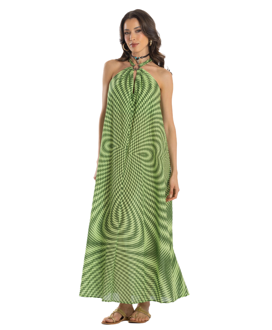 Optical Long Dress