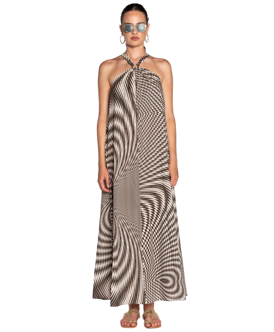 Optical Long Dress