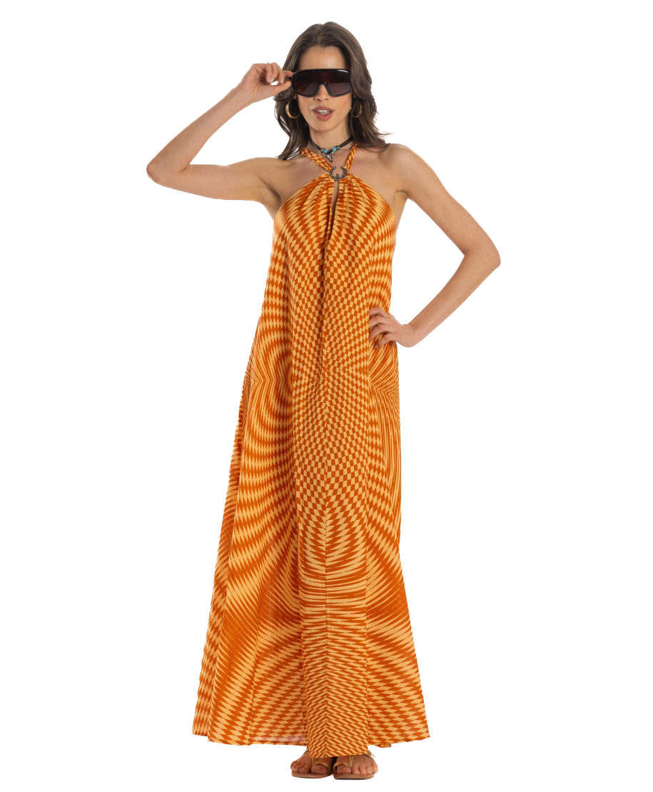 Optical Long Dress