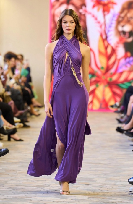 EMPIRE JERSEY LONG DRESS PLAIN T Pin-Up Stars - 6