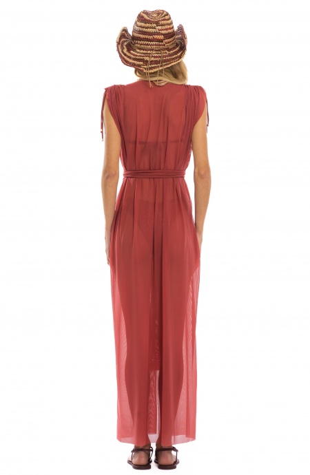 Tulle Robe Dress Solid Color Pin-Up Stars - 12