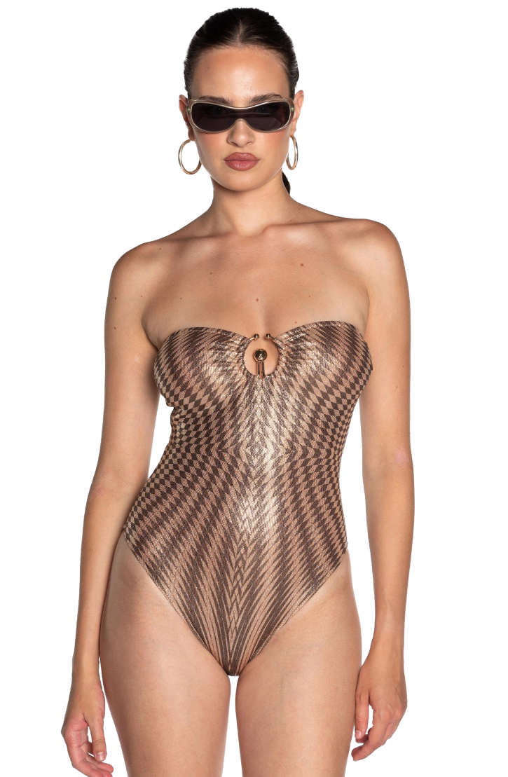 Optical One Piece Swimsuit