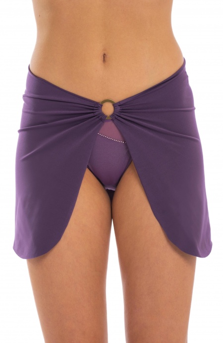 Mini Pareo with Rings Solid Color Pin-Up Stars - 21