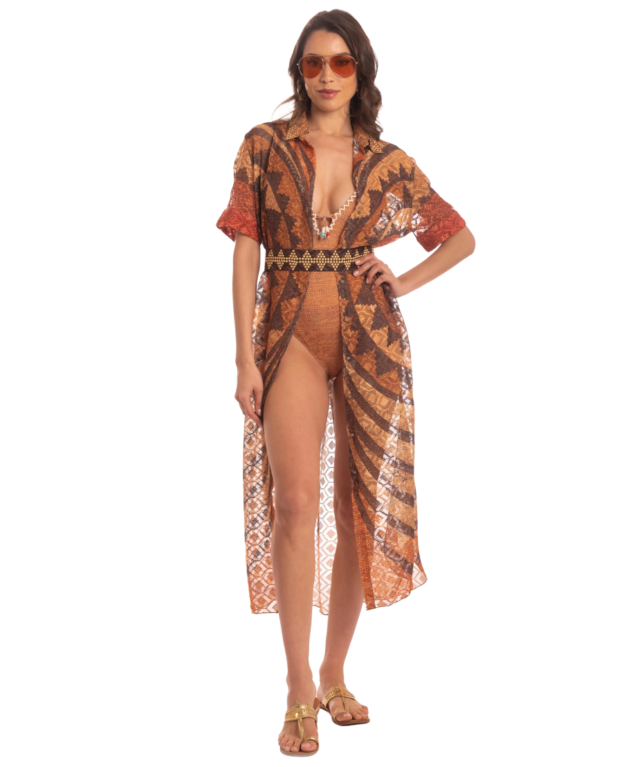 African Braided Long Chemisier