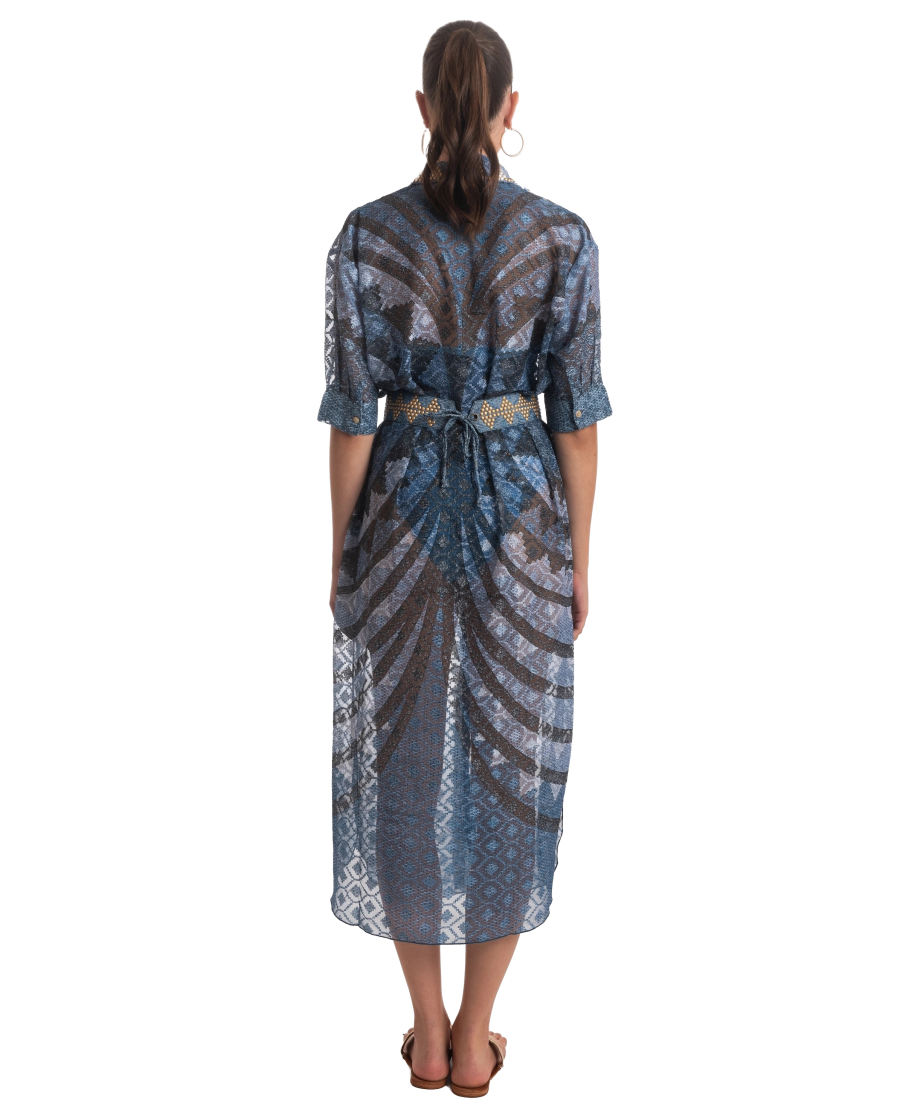 African Braided Long Chemisier