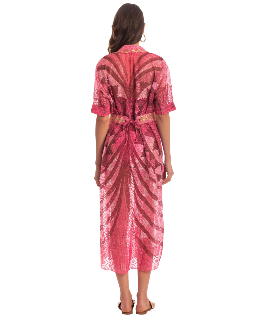 Chemisier Lungo Intreccio Africano