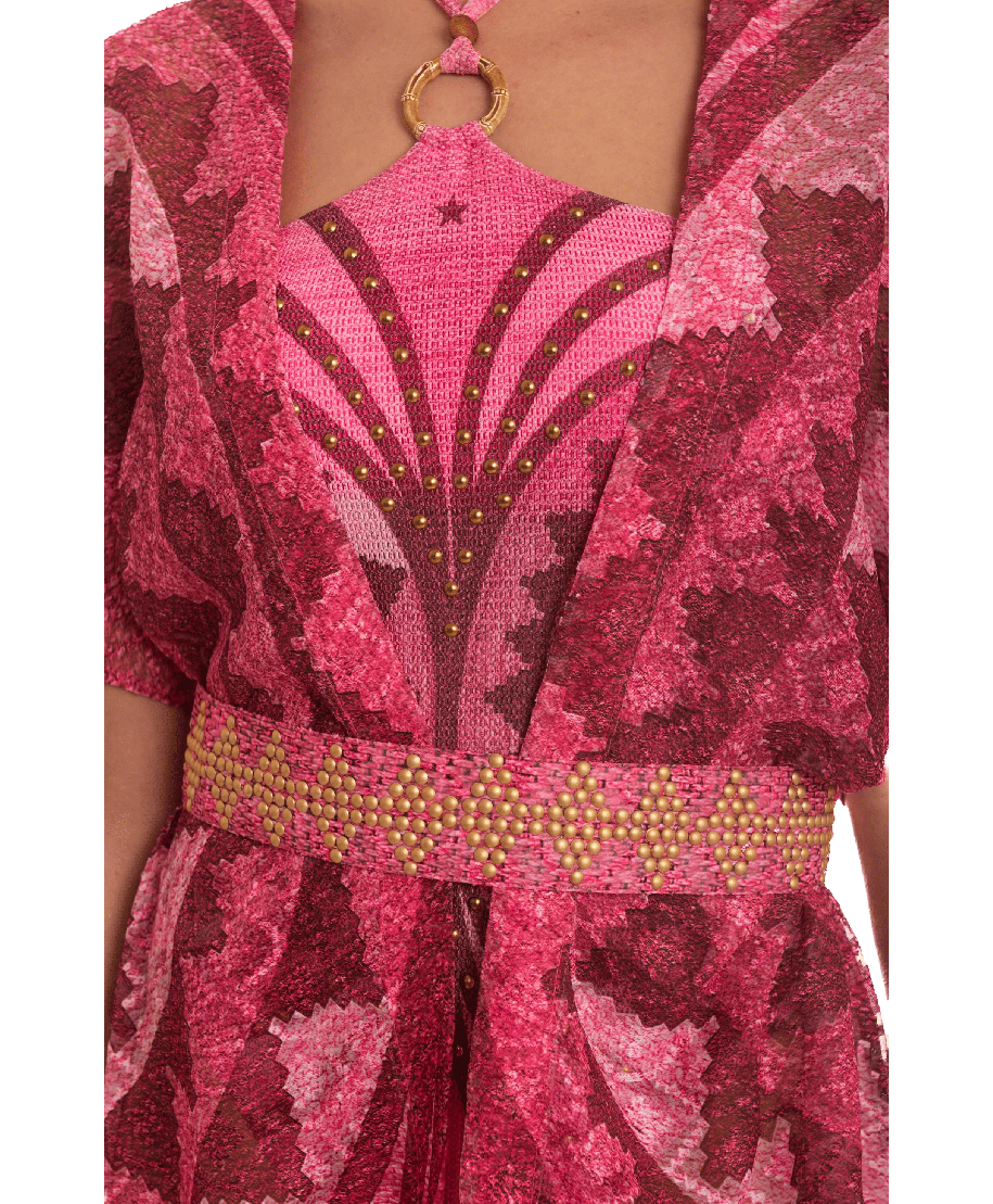 African Braided Long Chemisier