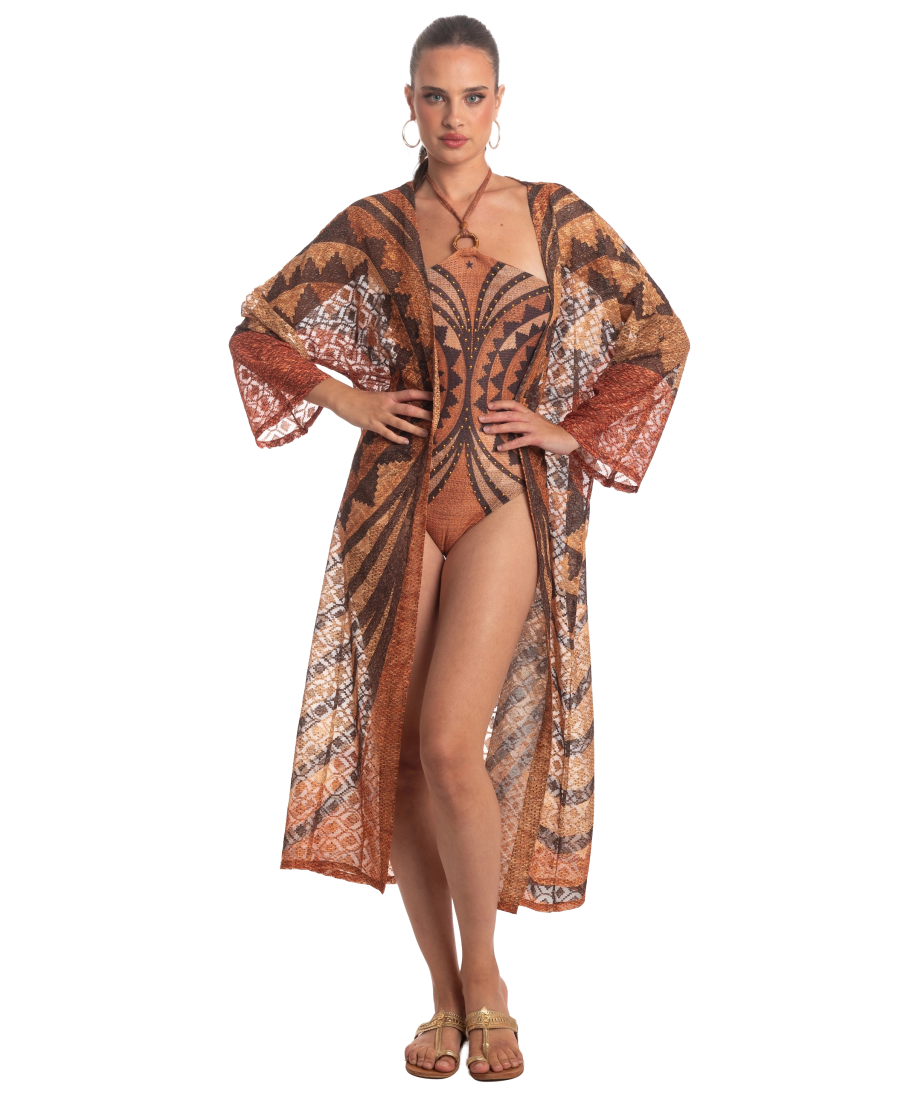 African Woven Kimono