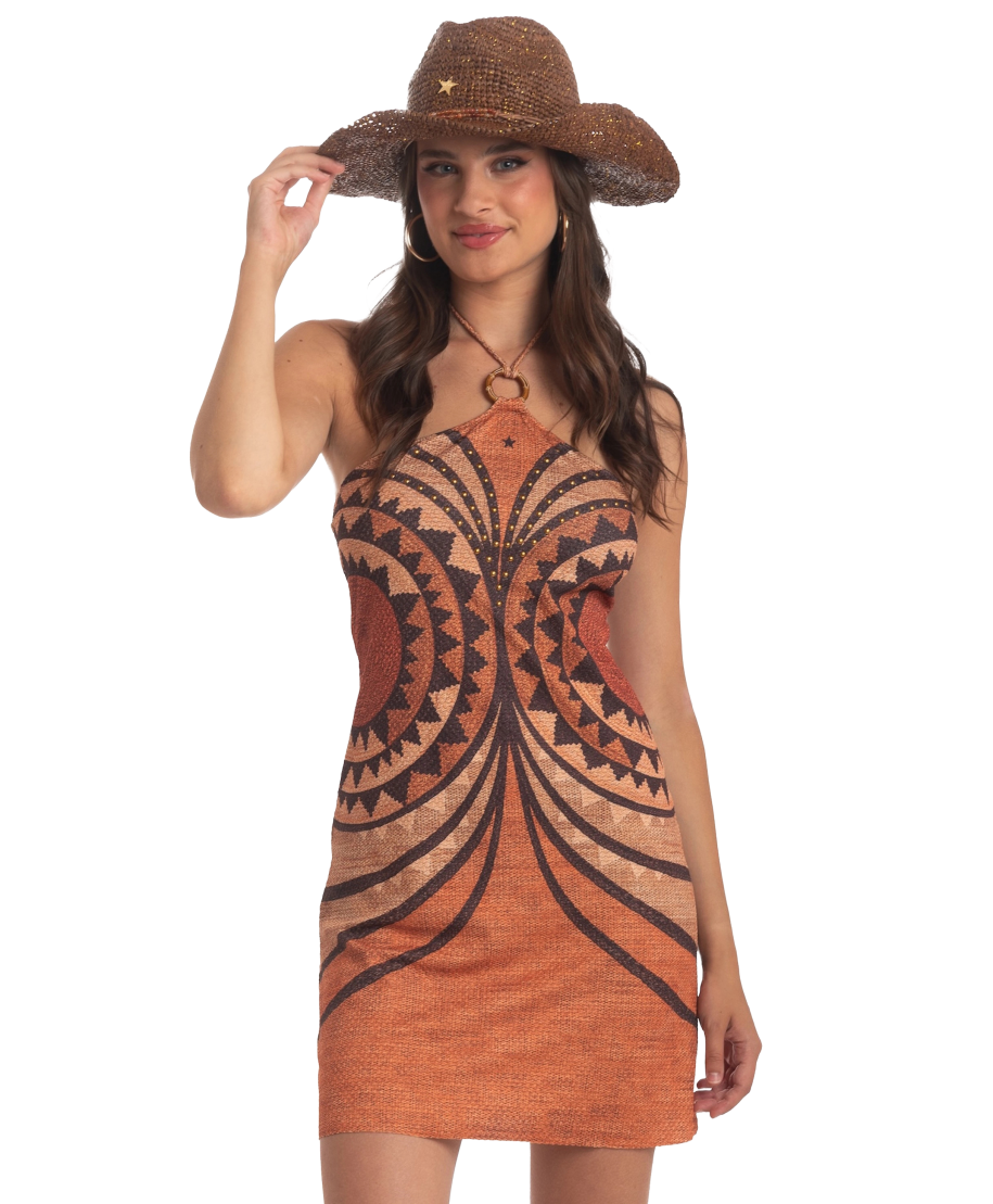 African Braid Short Dress