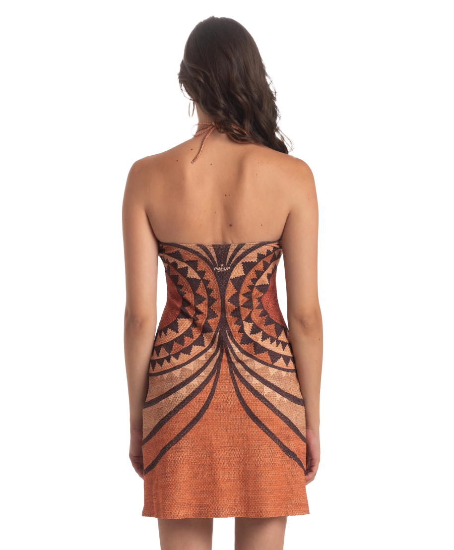 African Braid Short Dress