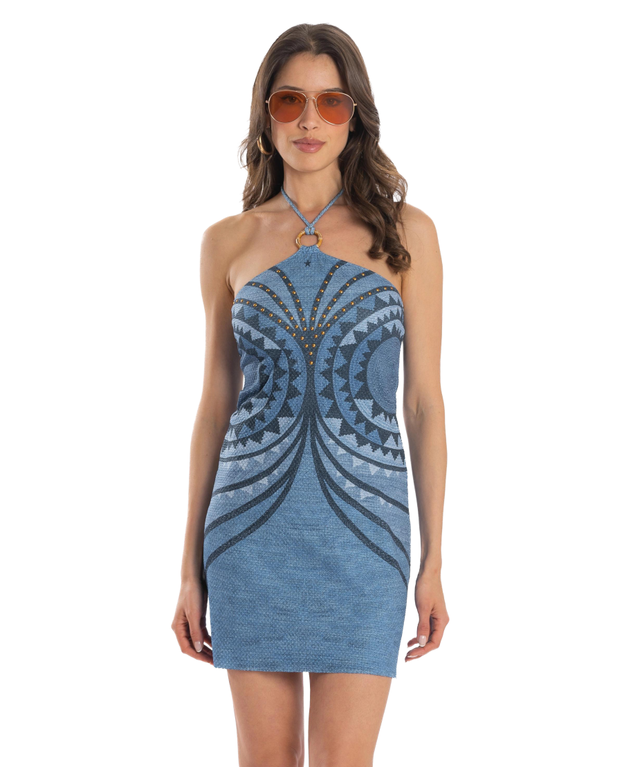 African Braid Short Dress