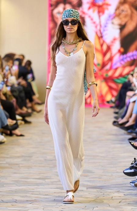 Crochet Long Sheath Dress - 11