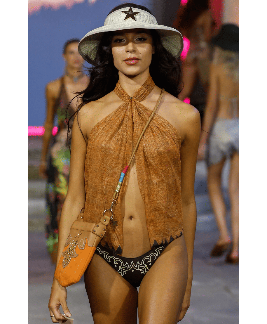 African Braided Scarf Top