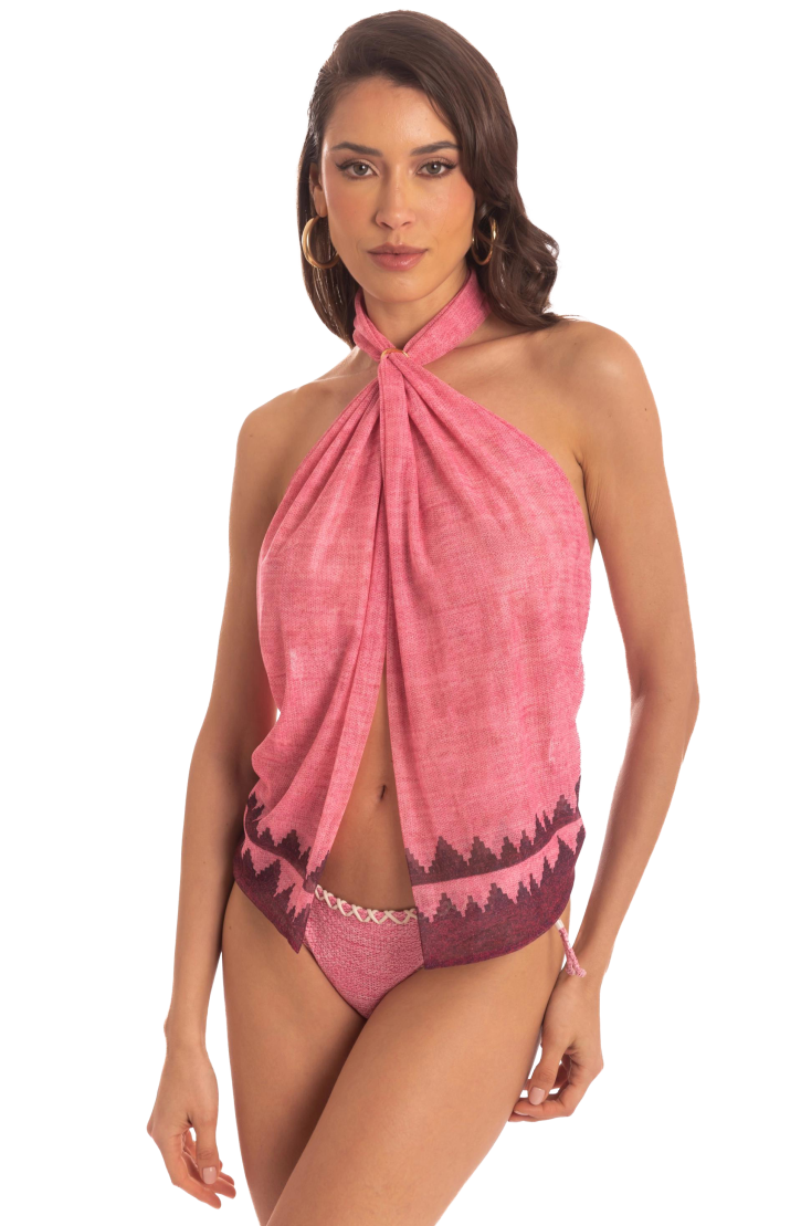 Top Foulard Intreccio Africano
