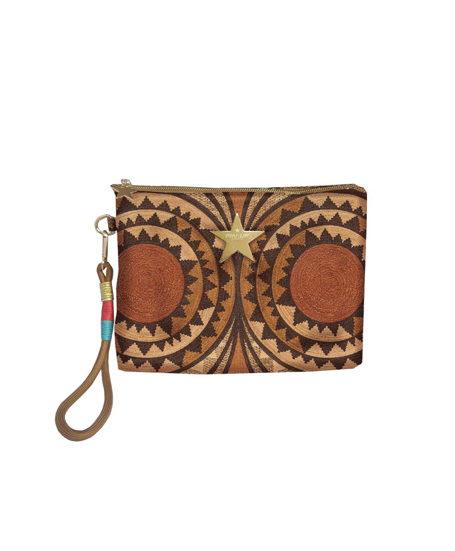 African Woven Clutch Bag