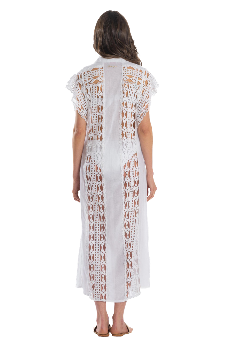 Macramé Chemisier Dress