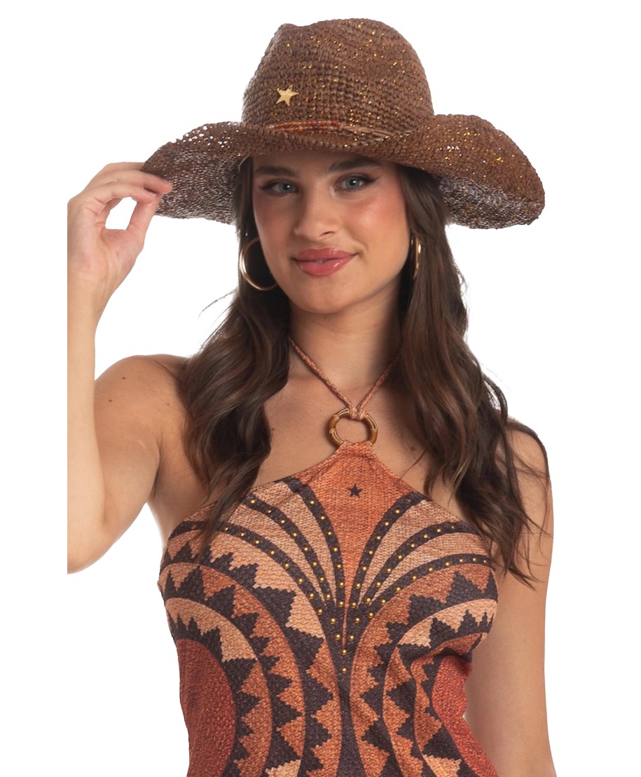 Cappello Rafia Pin-Up Stars