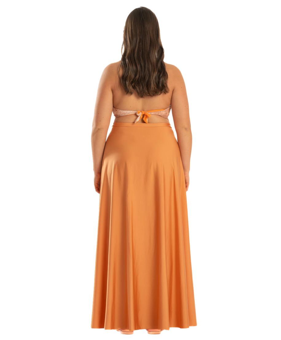 Gonna Pareo Lunga Tinta Unita