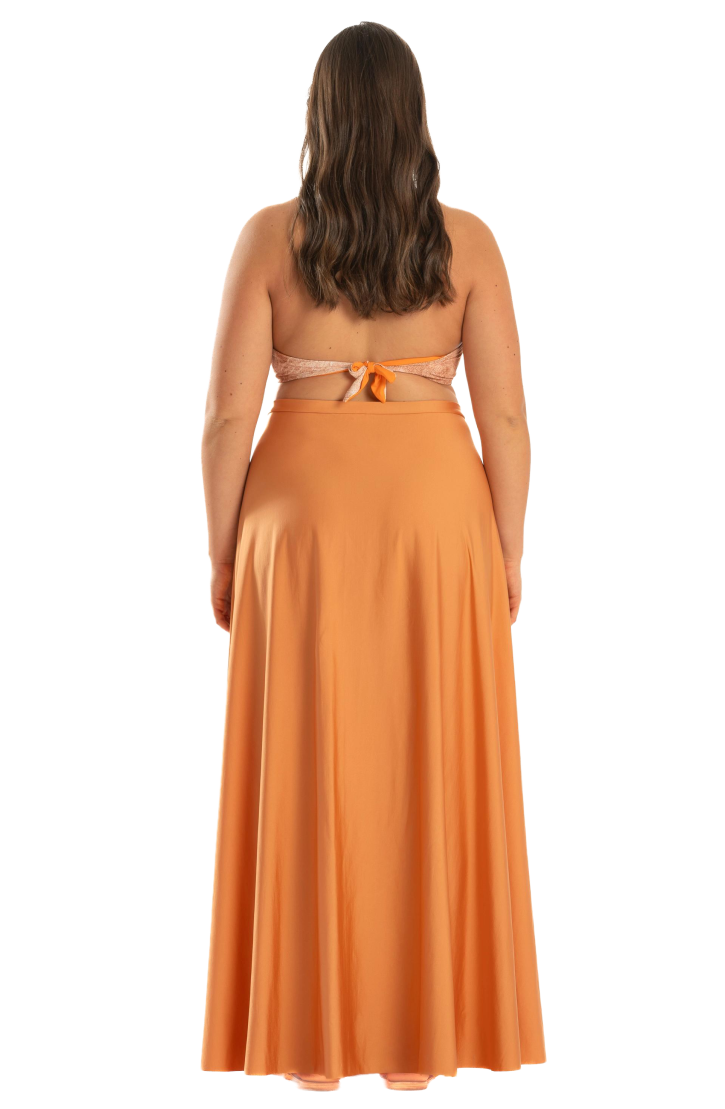 Long Pareo Skirt Solid Color