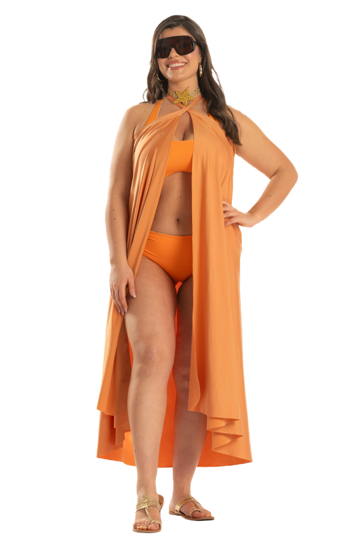 Long Pareo Skirt Solid Color